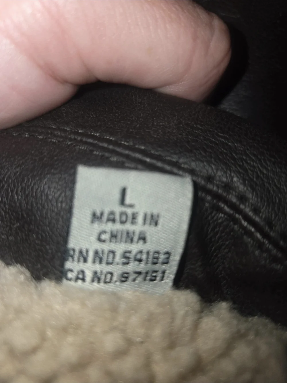 Levi's Black Leather Jacket with Sherpa Collar